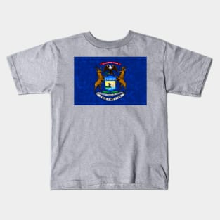 State flag of Michigan Kids T-Shirt